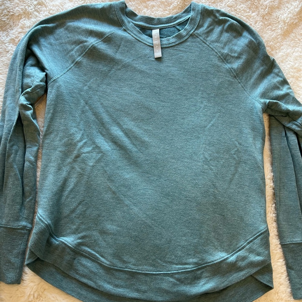 Athleta teal Long Sleeve Sweatshirt